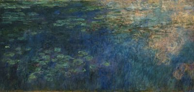 Reflexões de nuvens no Water-Lily Pondn de Claude Monet
